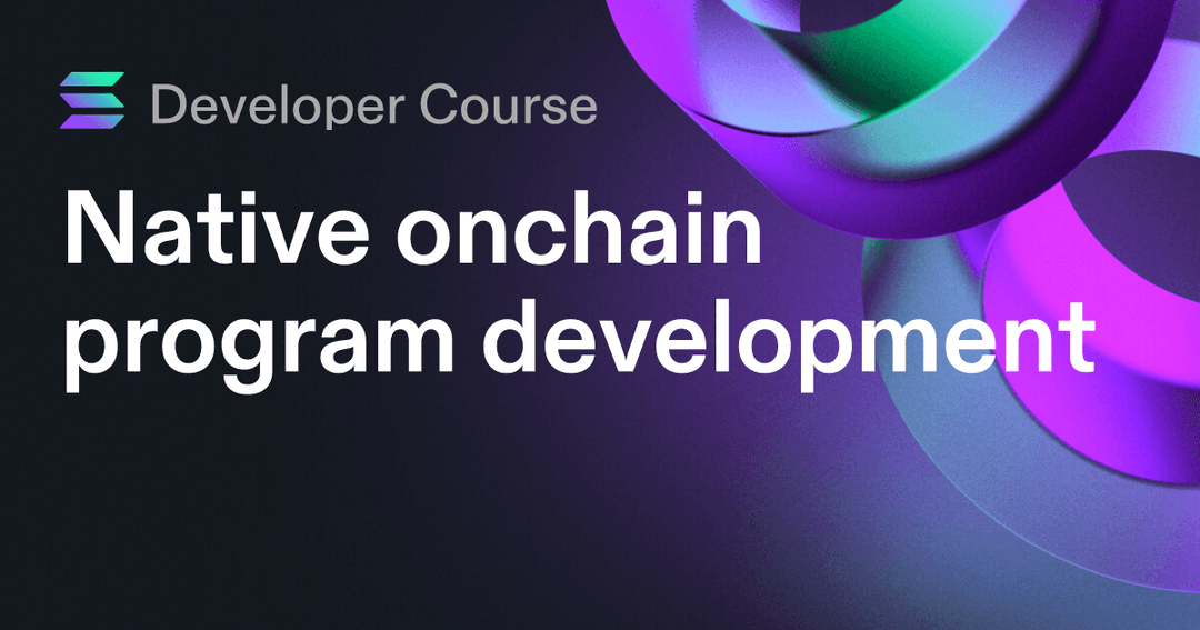 Native onchain program development